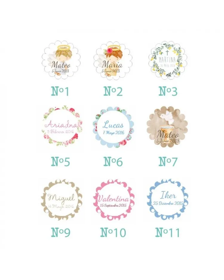 6 Detalles para invitados de bautizo velas olor