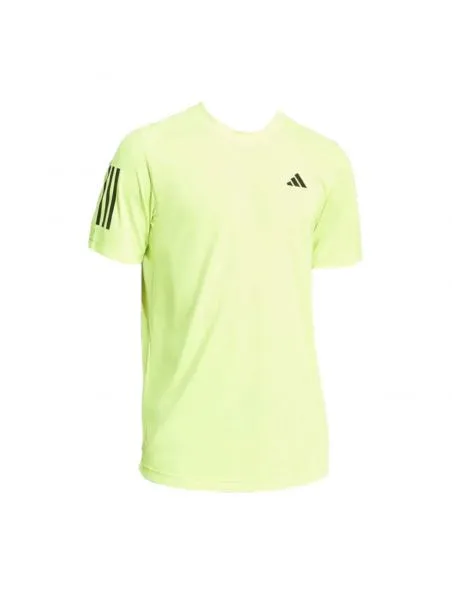 ADIDAS Camiseta Club 3 Stripes Hombre Lucid Lemon