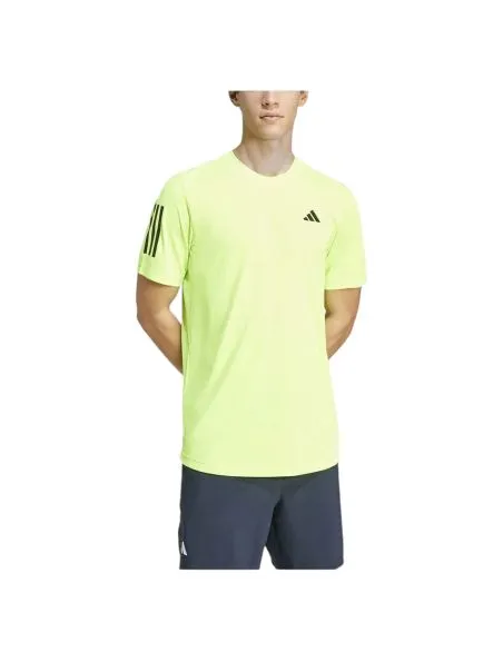 ADIDAS Camiseta Club 3 Stripes Hombre Lucid Lemon
