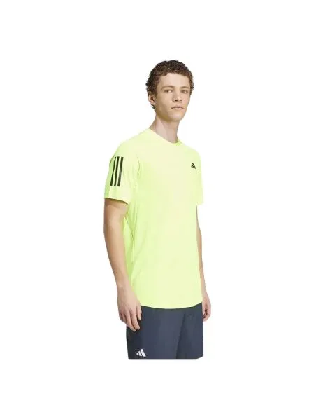 ADIDAS Camiseta Club 3 Stripes Hombre Lucid Lemon