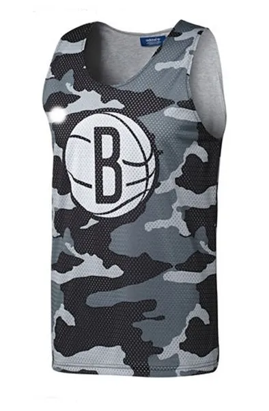 Adidas Camiseta Reversible Nets Mesh (negro/blanco/gris)