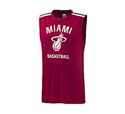 Adidas Camiseta S/M Winter Miami Heat (granate)