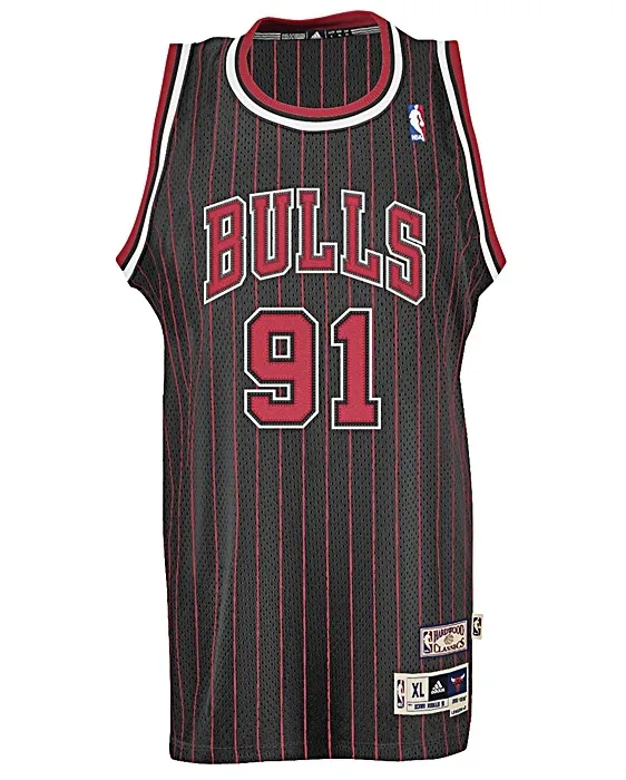 Adidas Camiseta Swingman Rodman Bulls (negro/roja/blanco)