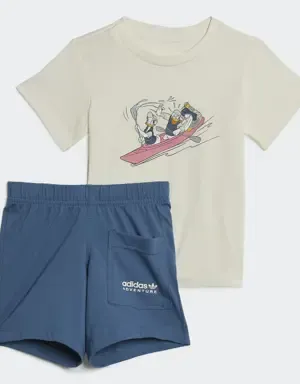 Adidas Conjunto camiseta y pantalón corto Disney Mickey and Friends