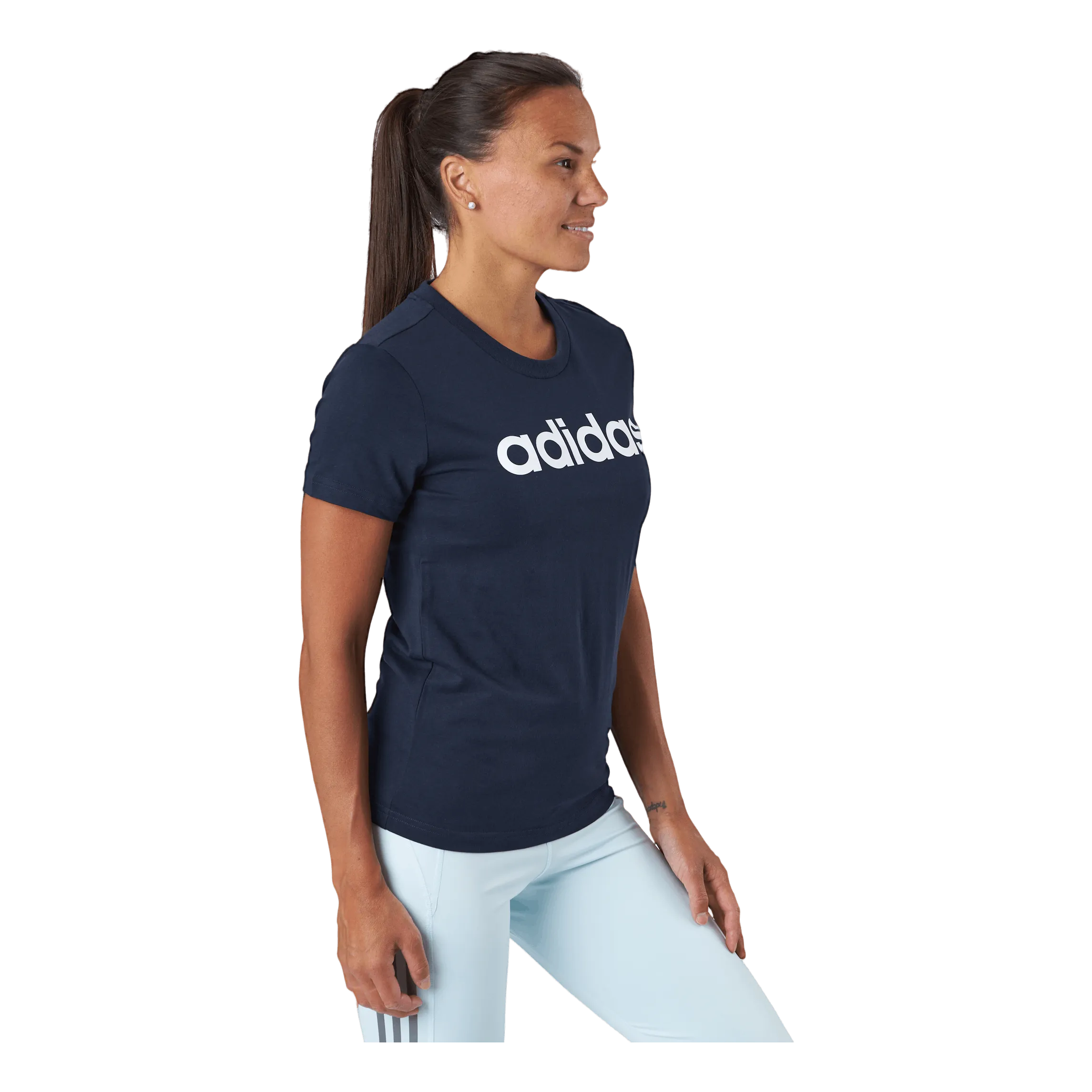 ADIDAS ESSENTIALS SLIM LOGO TSHIRT LEGEND INK / WHITE