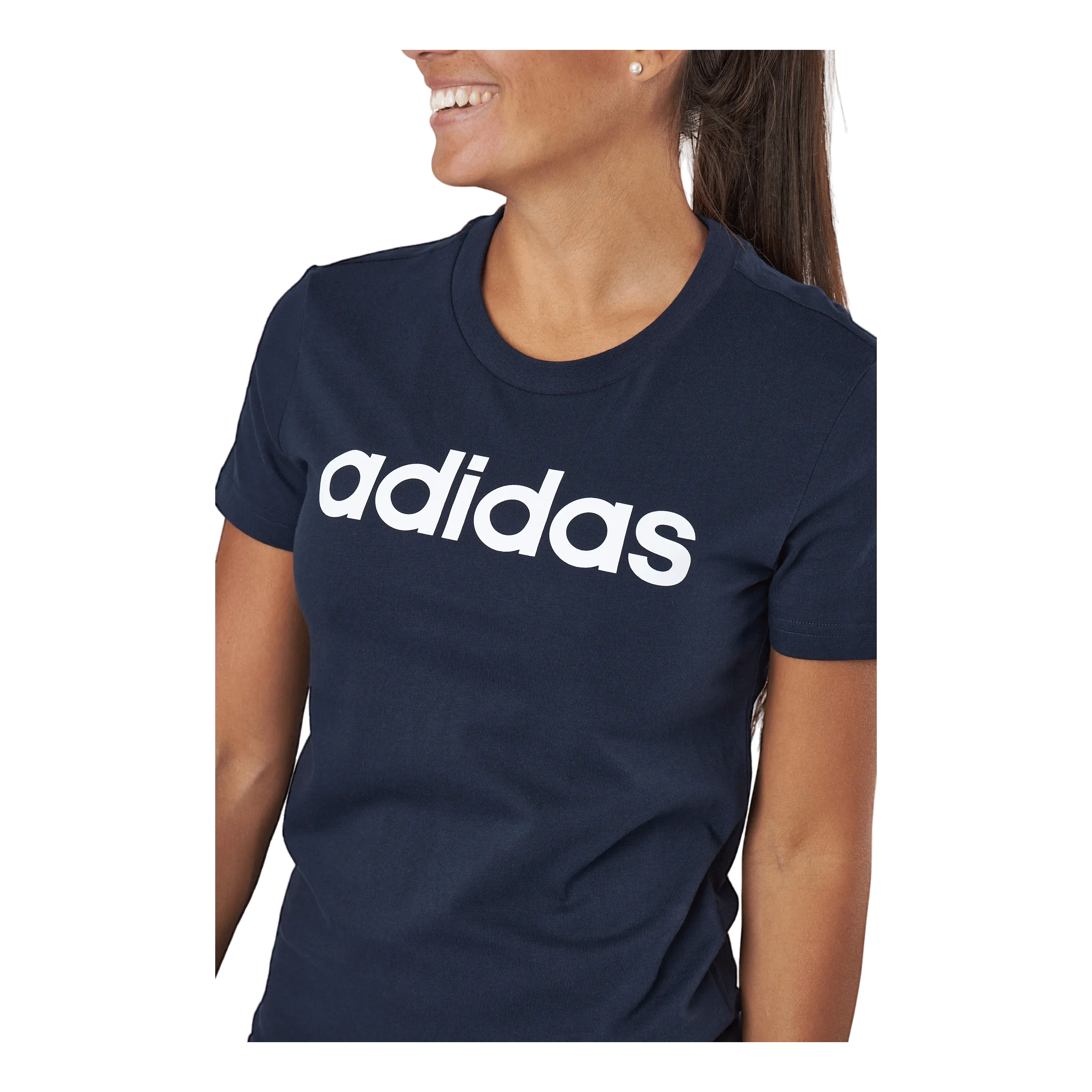 ADIDAS ESSENTIALS SLIM LOGO TSHIRT LEGEND INK / WHITE