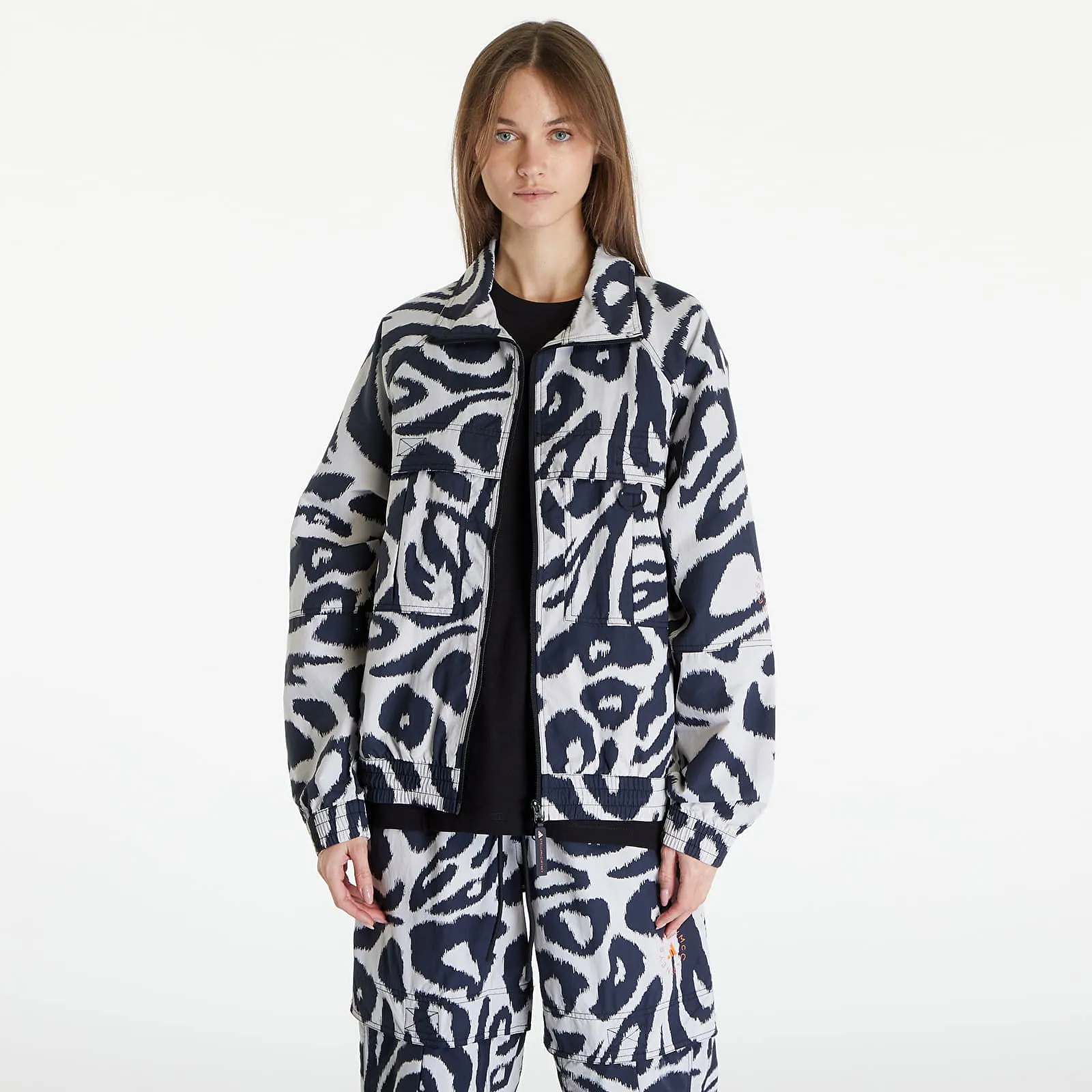 adidas Performance Stella McCartney x Woven Printed Track Top Chalk Pearl / Black