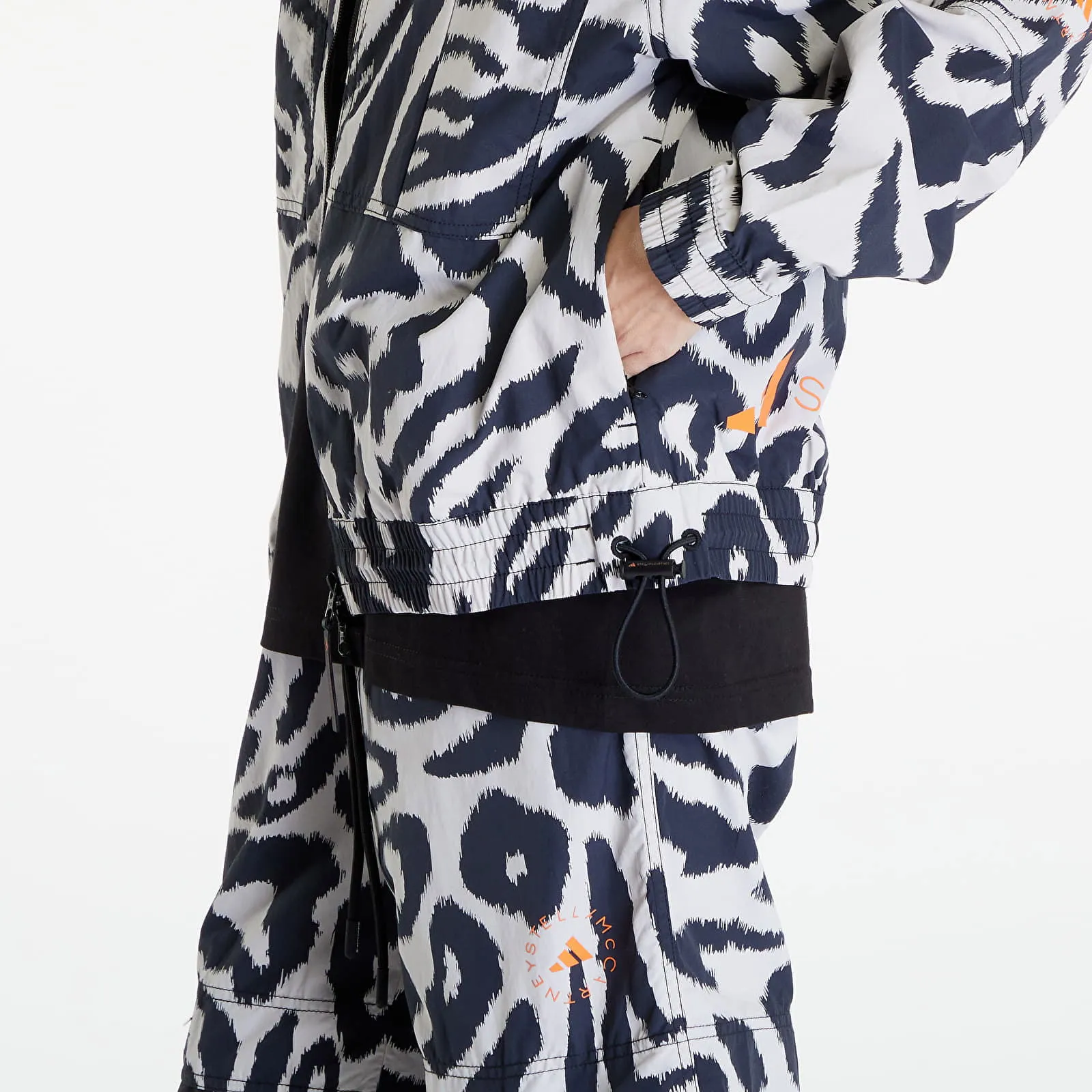 adidas Performance Stella McCartney x Woven Printed Track Top Chalk Pearl / Black