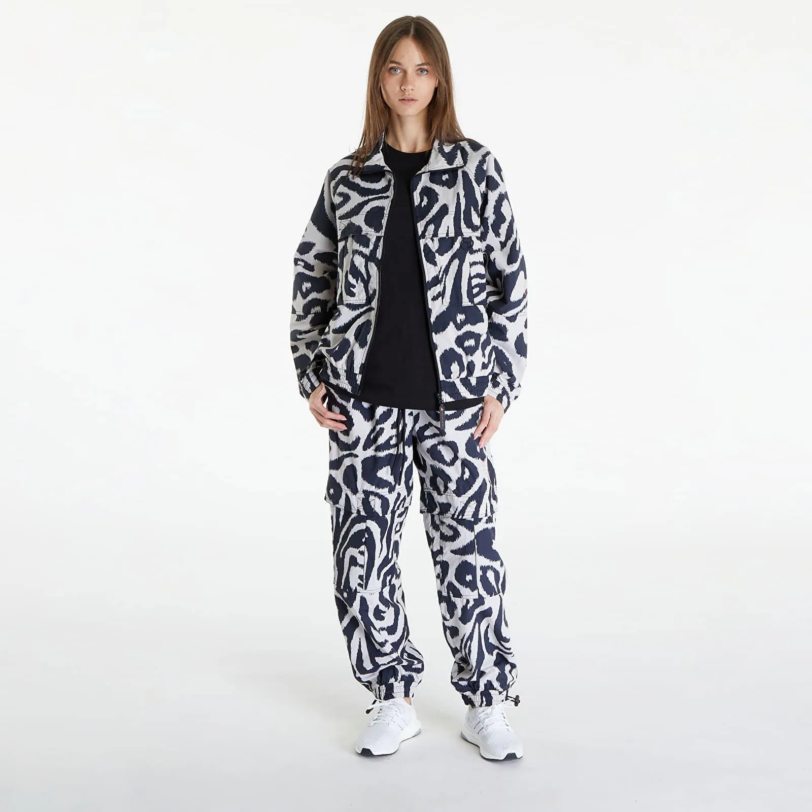 adidas Performance Stella McCartney x Woven Printed Track Top Chalk Pearl / Black