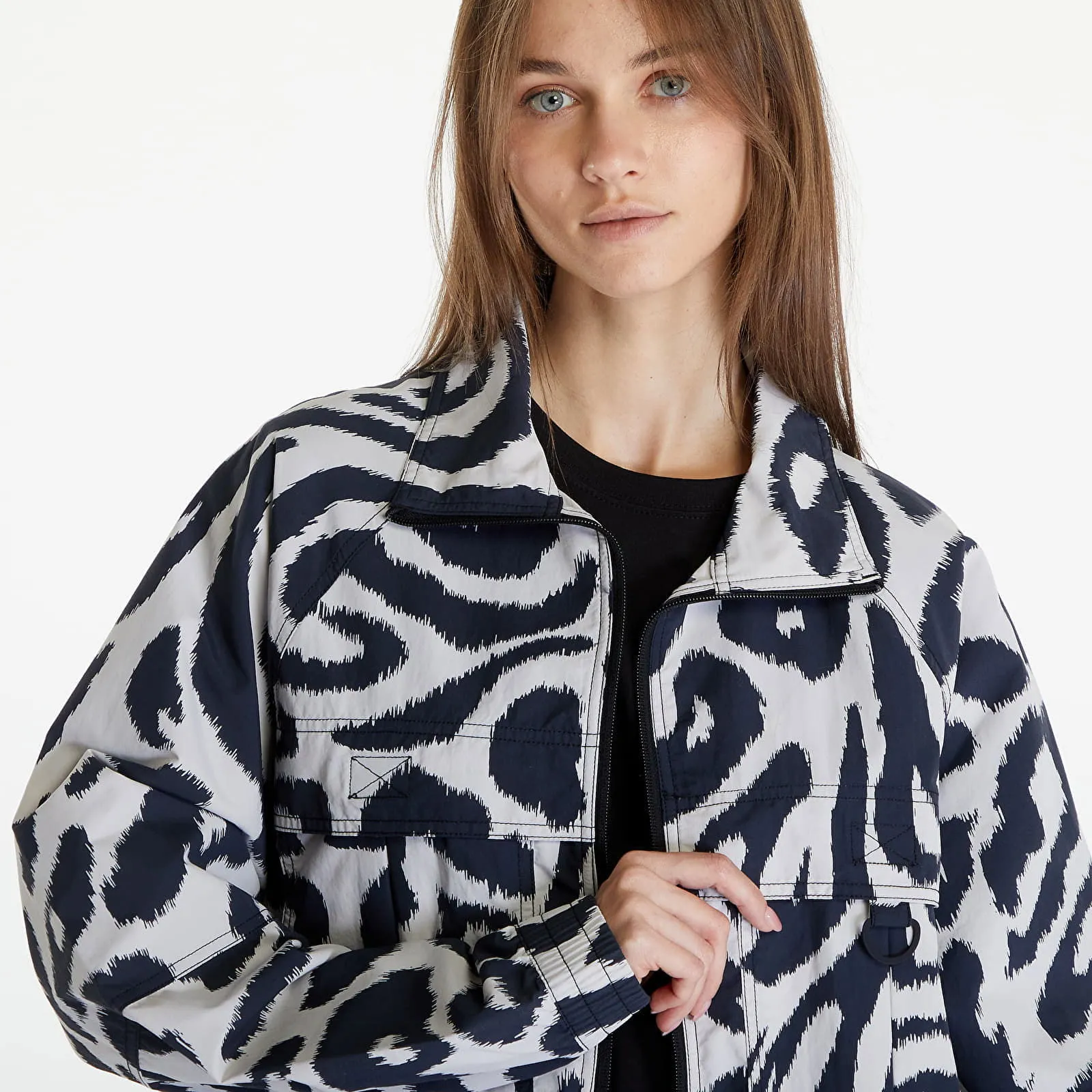 adidas Performance Stella McCartney x Woven Printed Track Top Chalk Pearl / Black