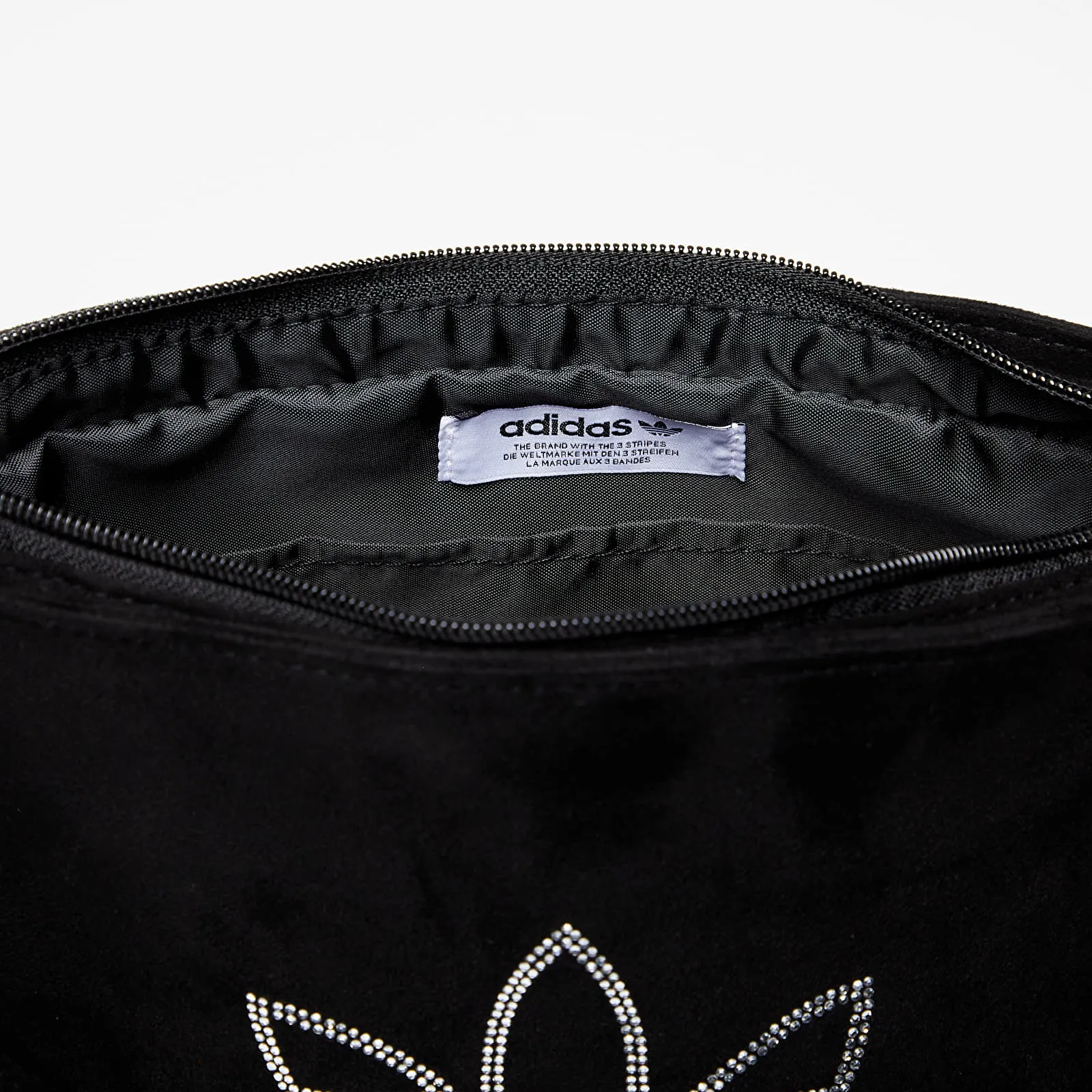 adidas Rhinestones Fake Suede Shoulder Bag