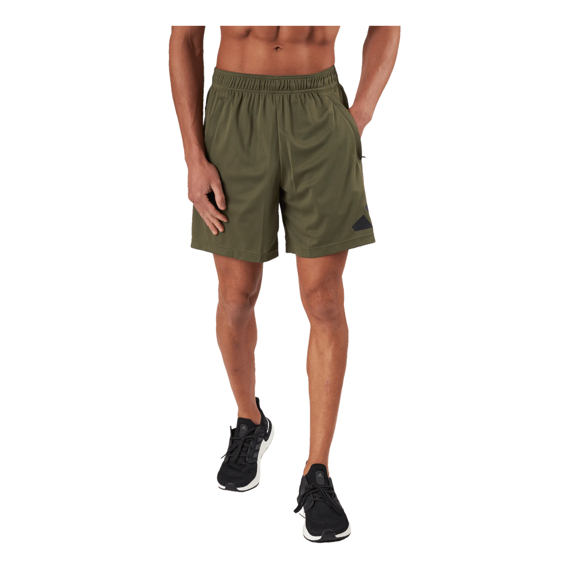 Adidas Train Essentials Logo Training Shorts Olistr/Black