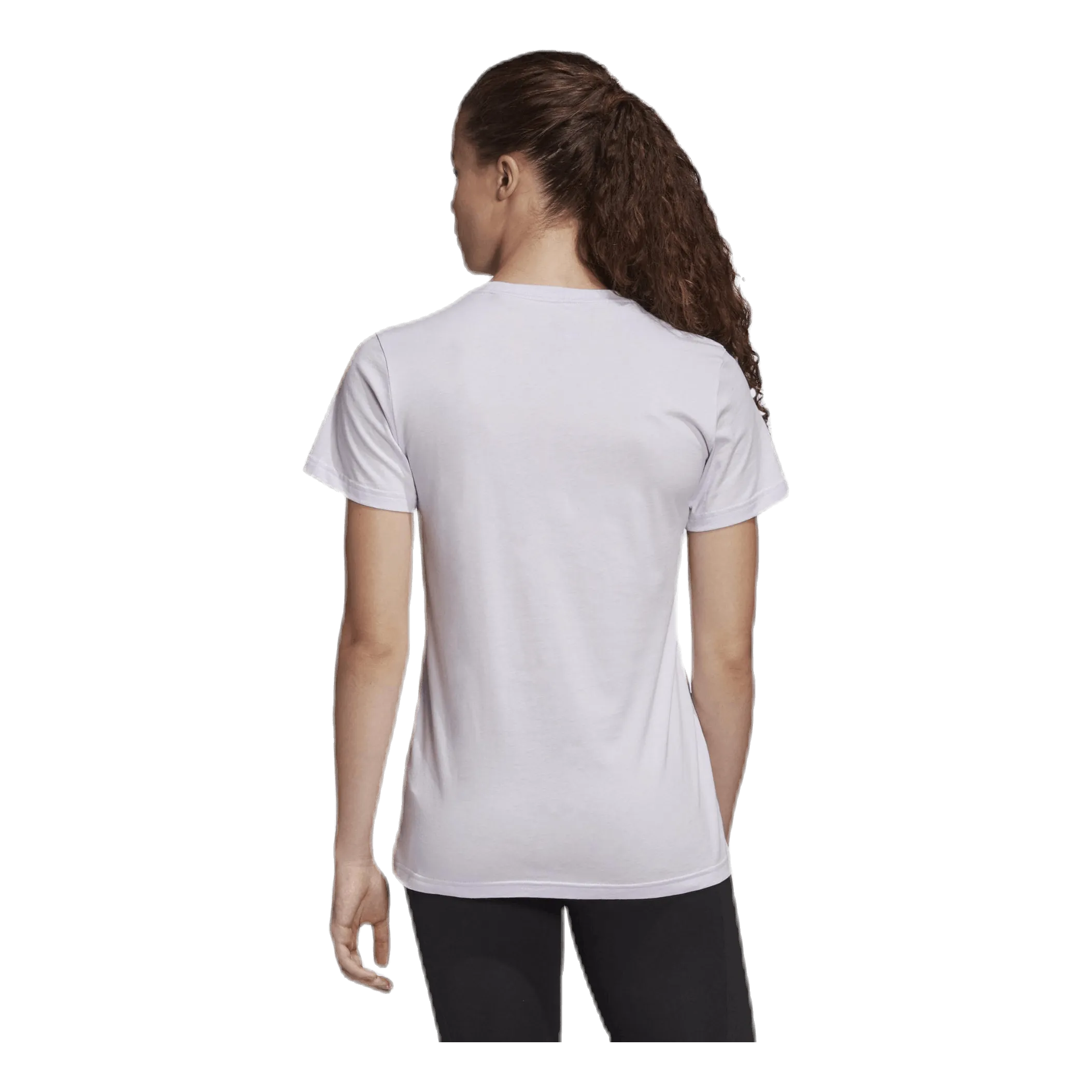 ADIDAS W BADGE OF SPORT COTTON TEE  REGULAR FIT PURPLE TINT
