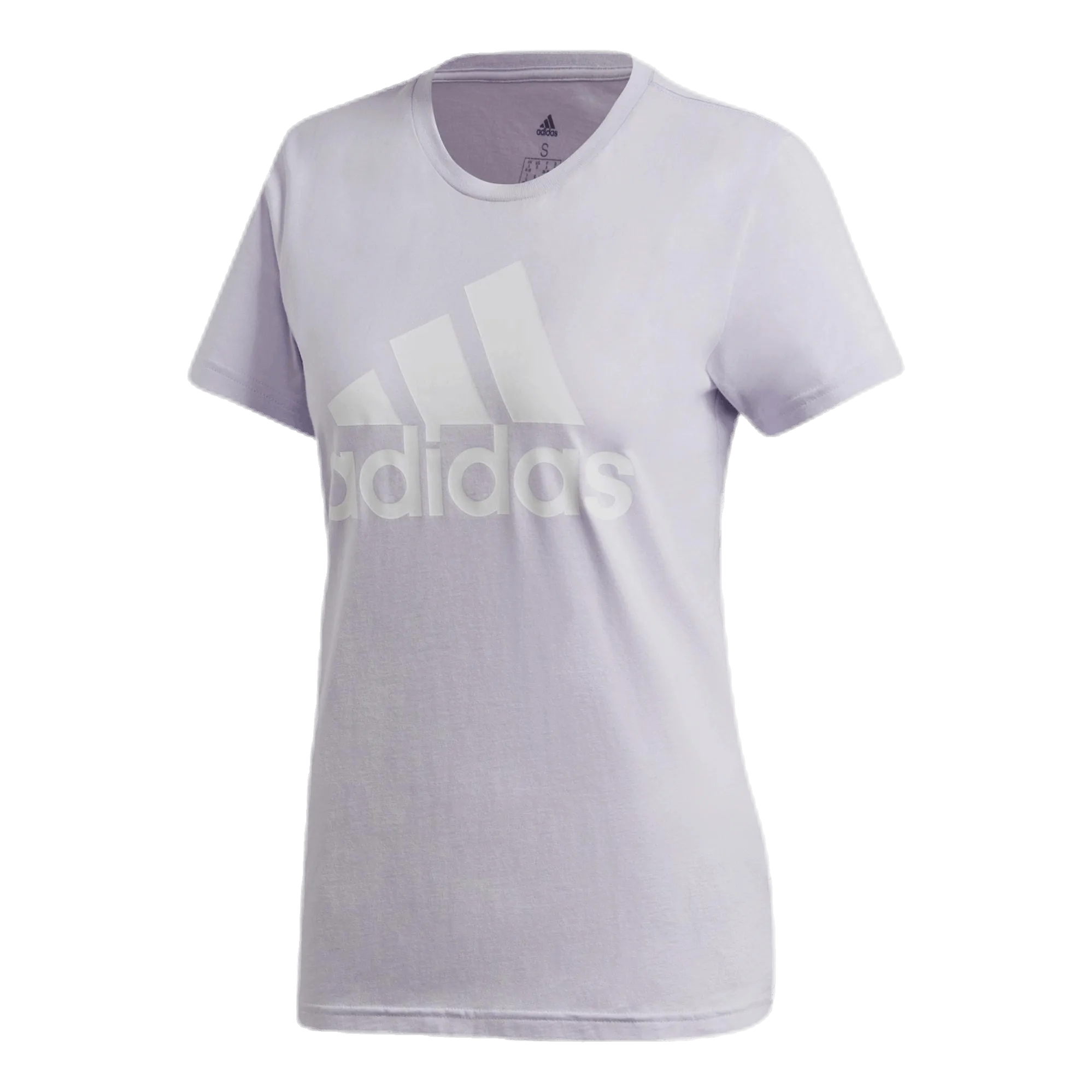 ADIDAS W BADGE OF SPORT COTTON TEE  REGULAR FIT PURPLE TINT