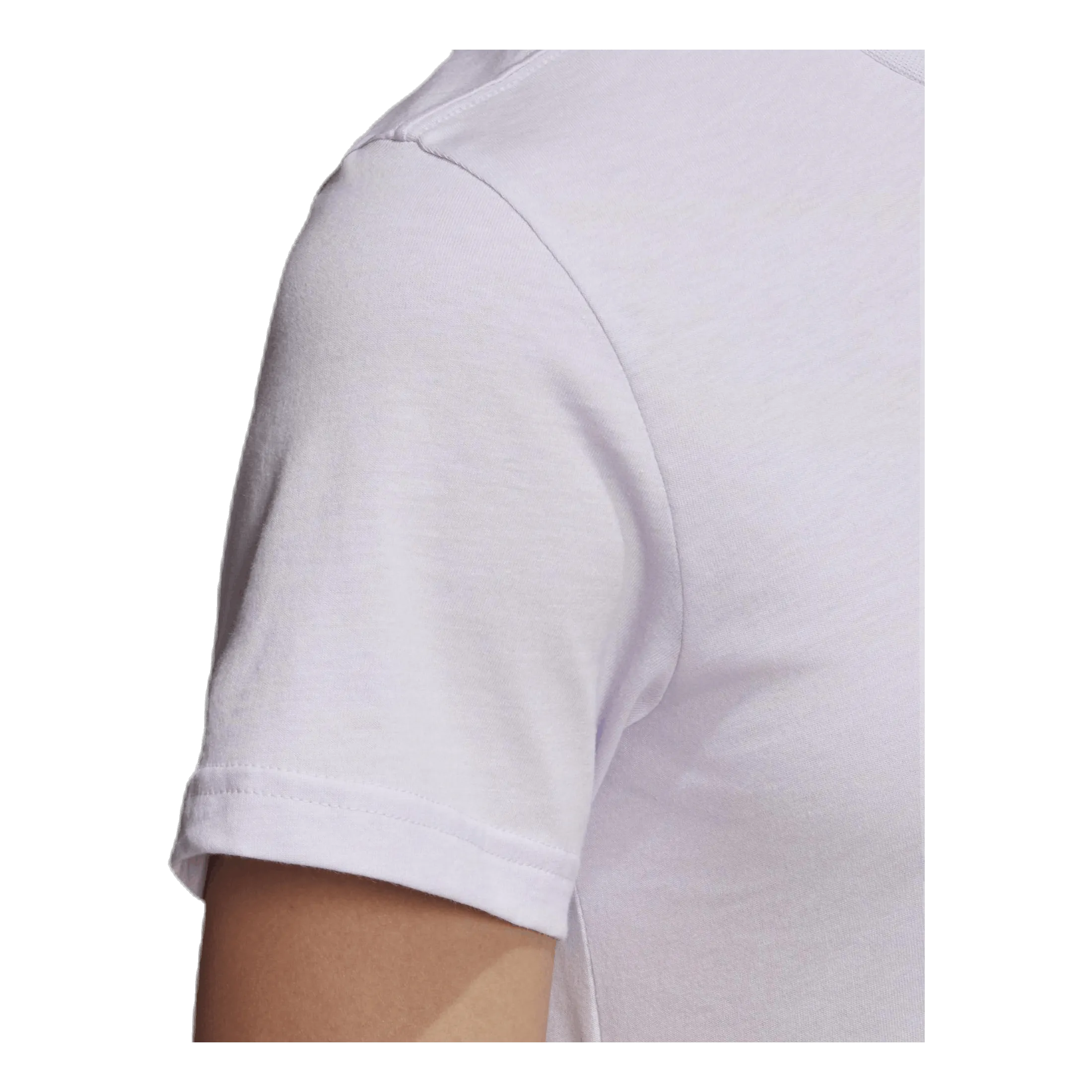 ADIDAS W BADGE OF SPORT COTTON TEE  REGULAR FIT PURPLE TINT