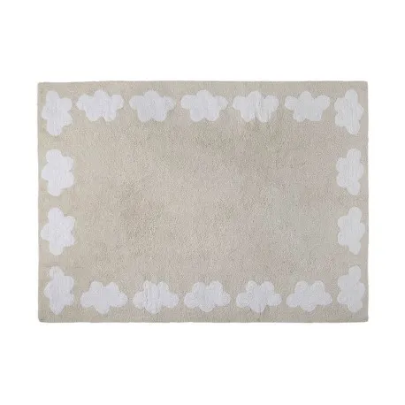 Alfombra Nubes Beige y Blanco. Lorena Canals.