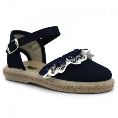 ALPARGATAS CON PUNTILLA HERMI 1001PP