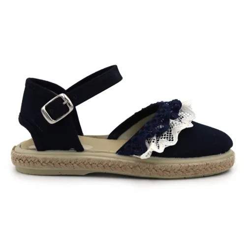 ALPARGATAS CON PUNTILLA HERMI 1001PP