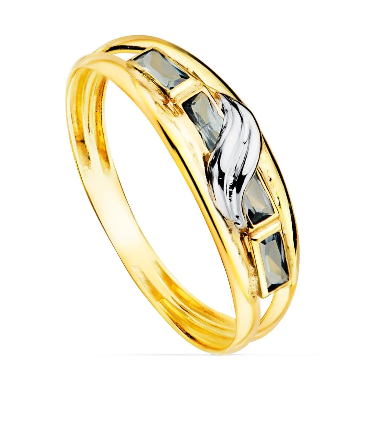 Bague Femme Sky Or Jaune 9K