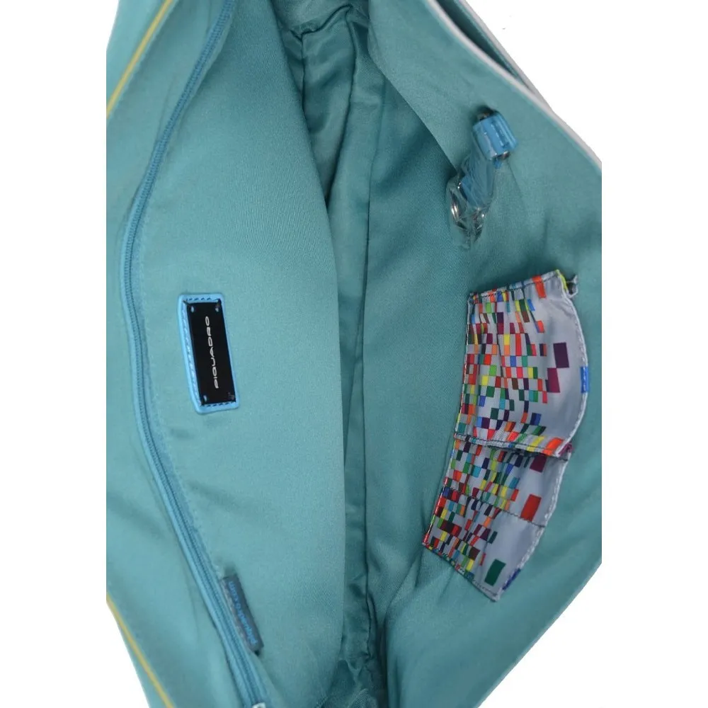 Bandolera Piquadro CA2985WO7 Color Verde y Gris