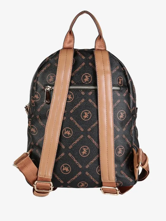 B.Cavalli Mochila de mujer con escritos.