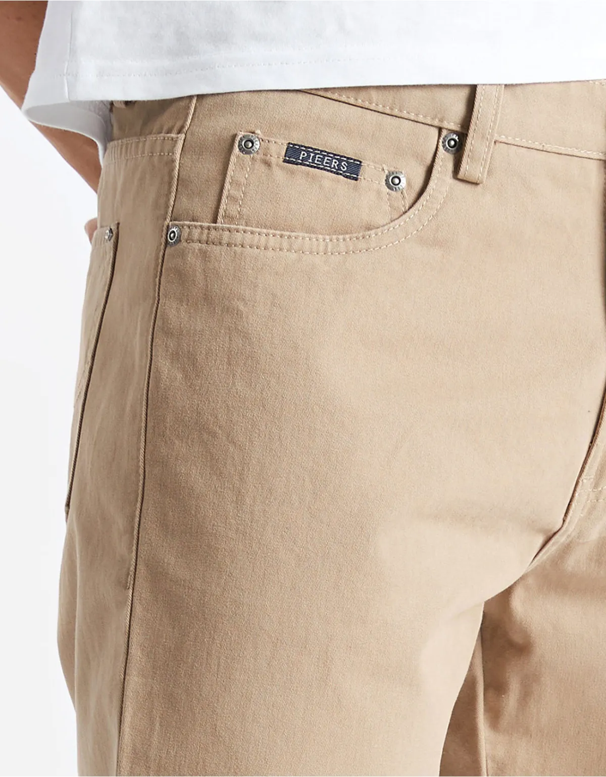Bermuda drill regular fit beige