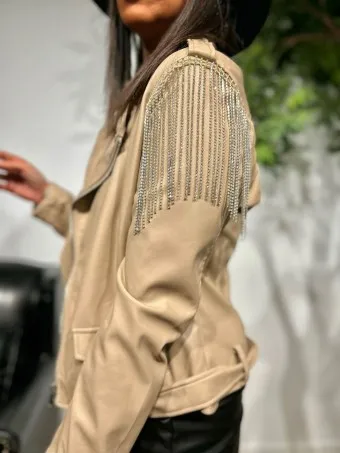 Biker Charreteras KENNEWICK Beige