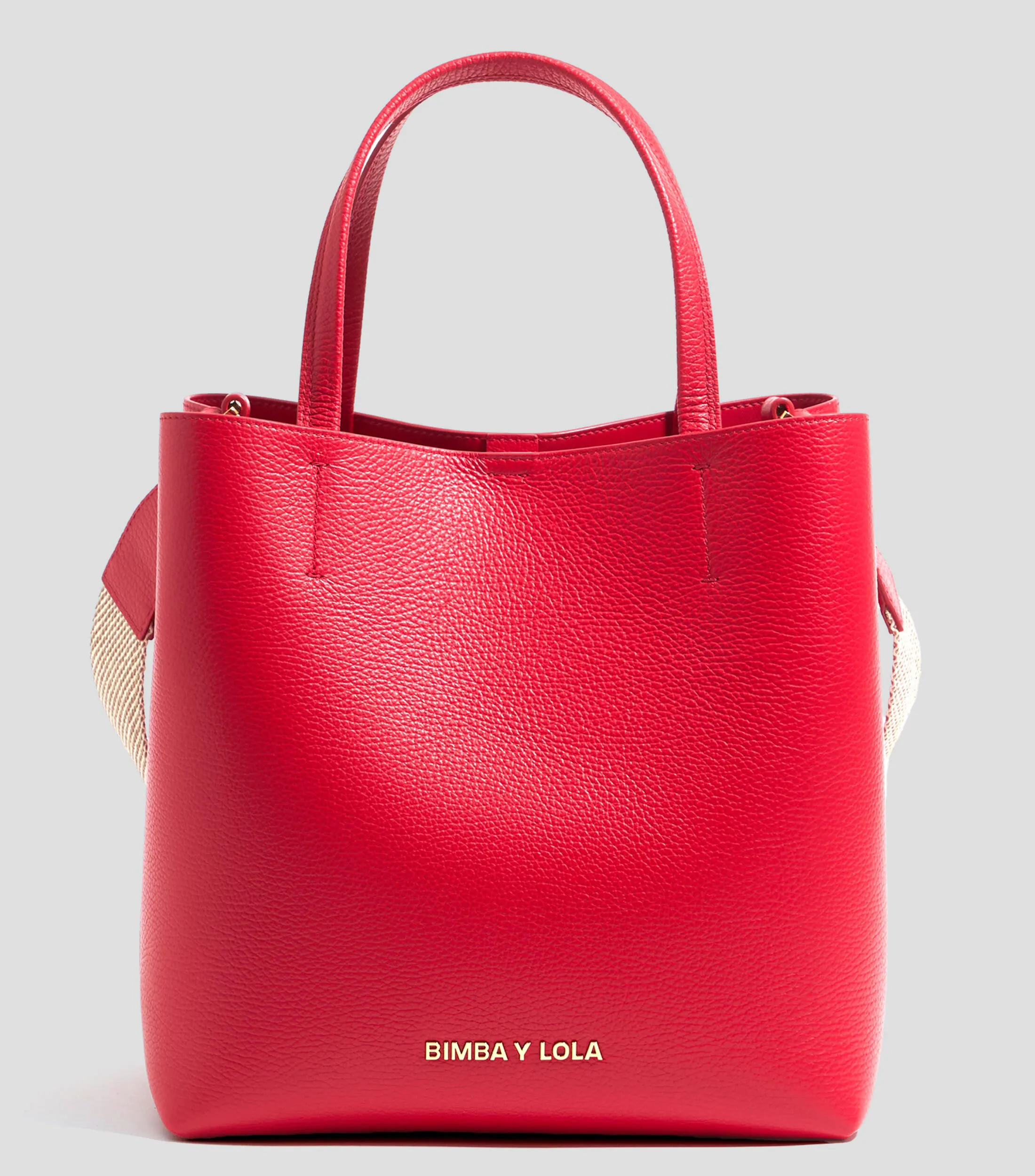 Bimba y Lola Bolso tote rojo Chihuahua Mujer