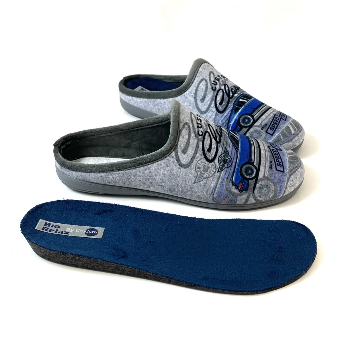 Biorelax zapatilla de casa plantilla extraíble talla 40 coche invierno chico Bio13771