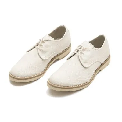 Blucher comunion lino beige chuches