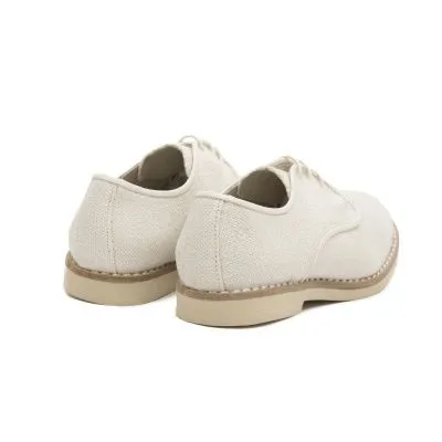 Blucher comunion lino beige chuches