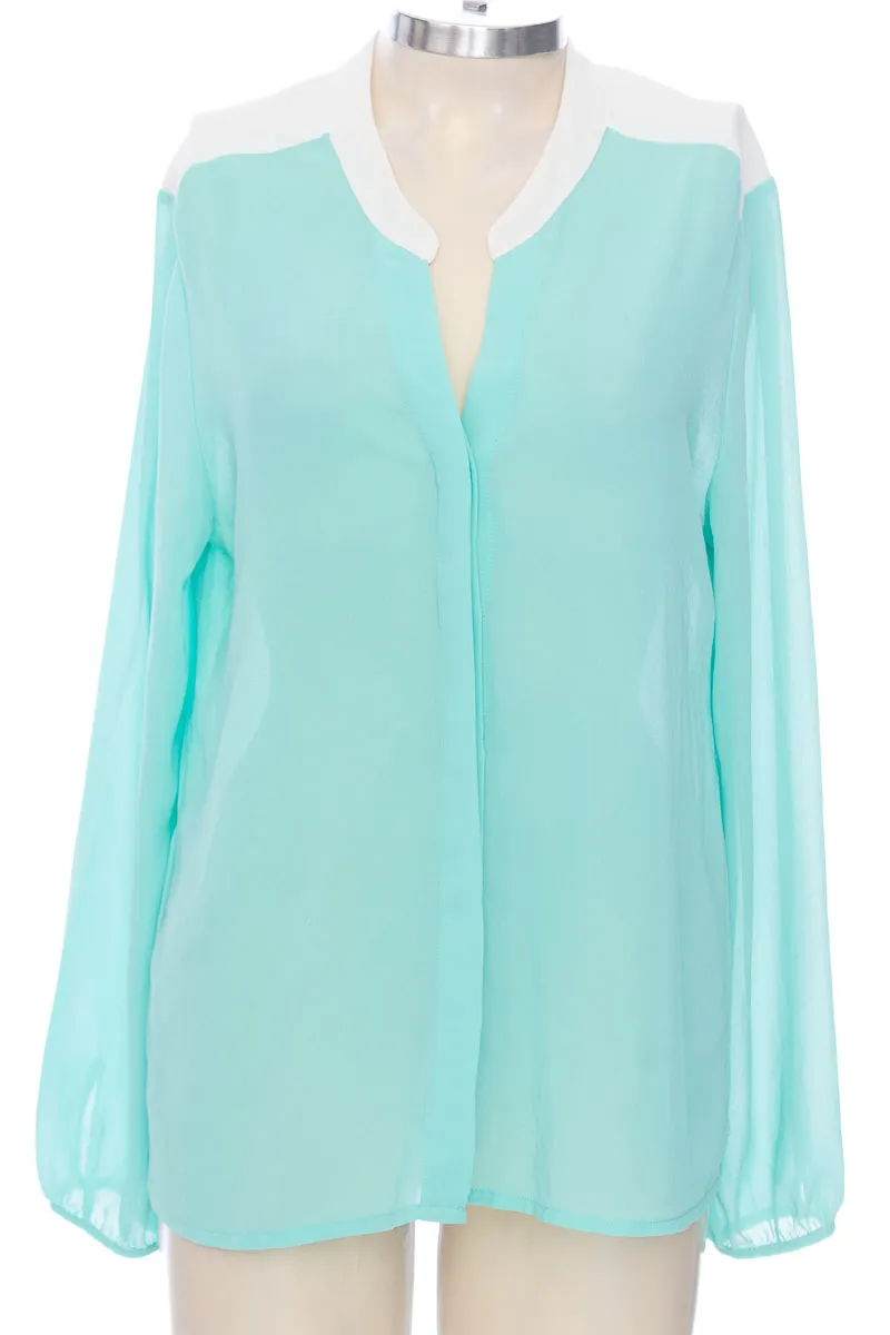 BLUSA COLOR AGUAMARINA  AZULU