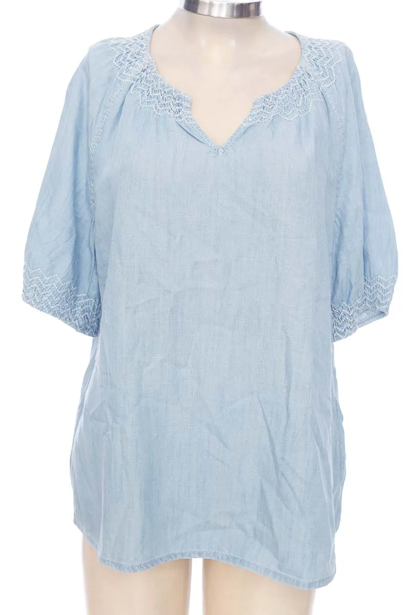 BLUSA COLOR AZUL  ESPRIT