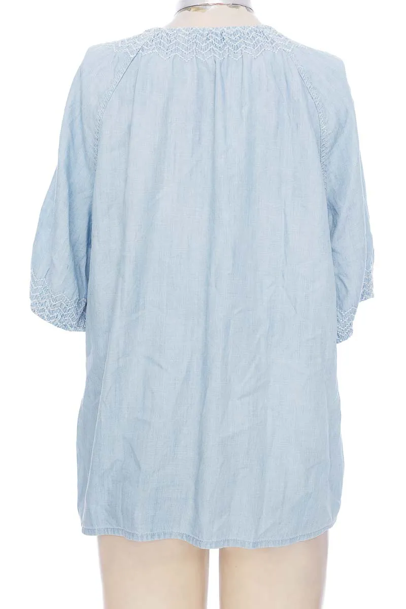 BLUSA COLOR AZUL  ESPRIT