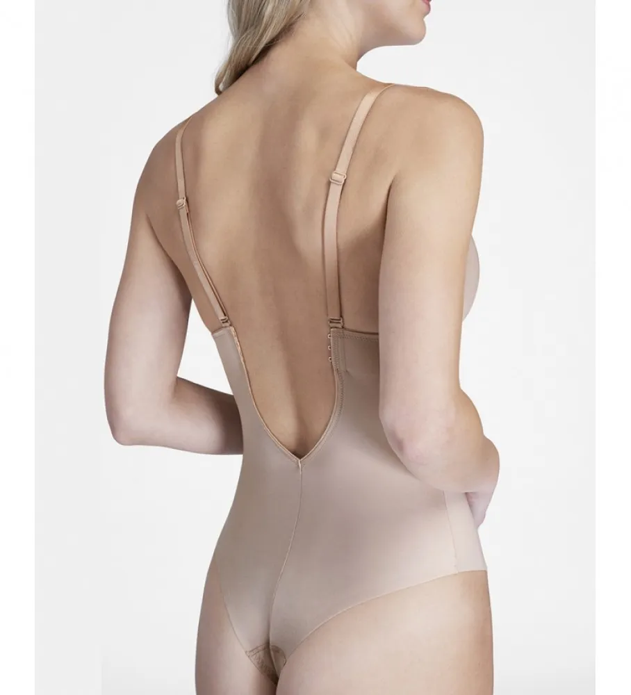 Body Moldeador con Escote en U 10206R champagne beige