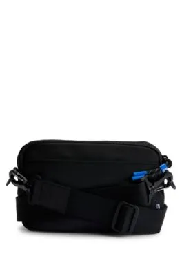Bolso de bandolera con parche de logo smiley