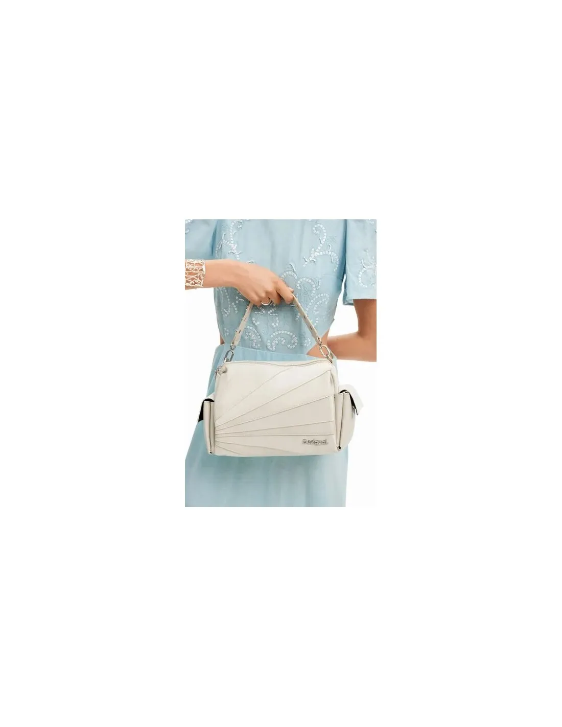 Bolso M patch texturas de Desigual