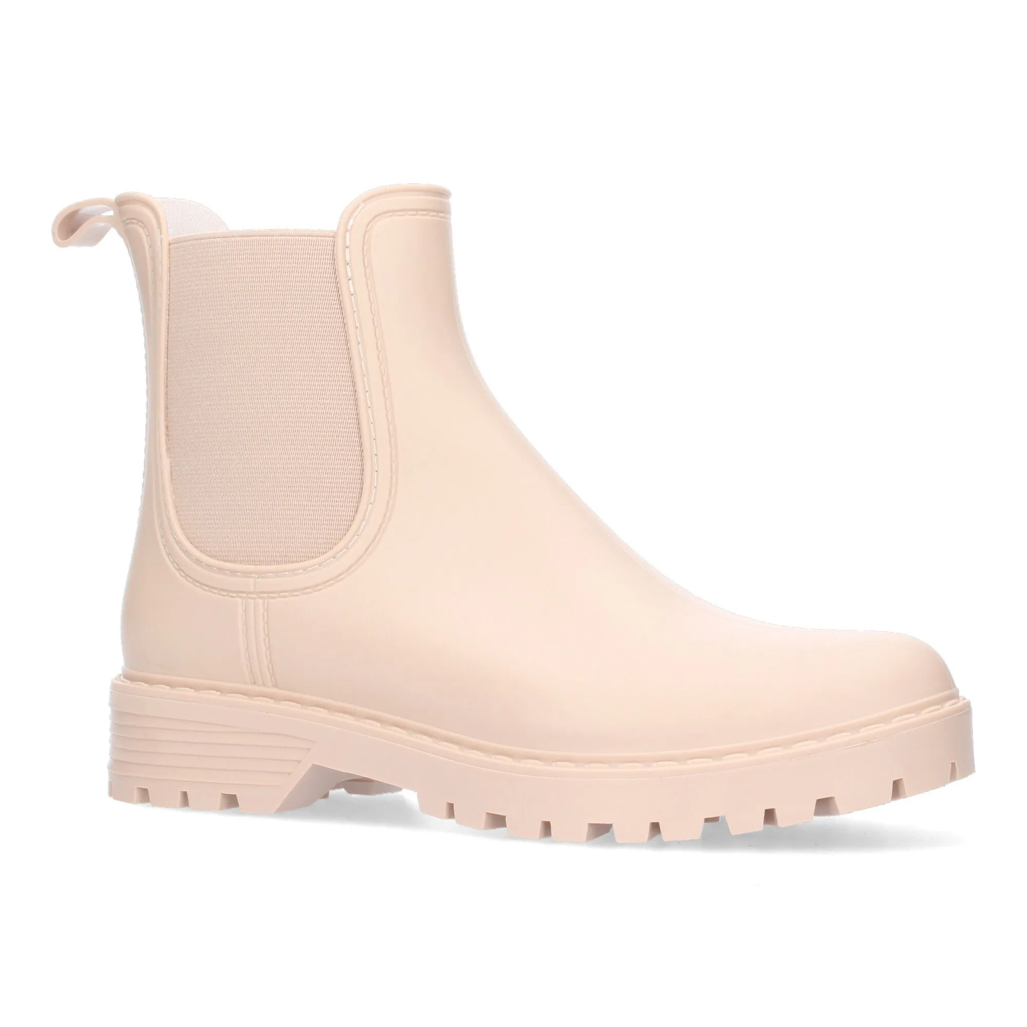 Botines cómods planos para mujer color beige 906