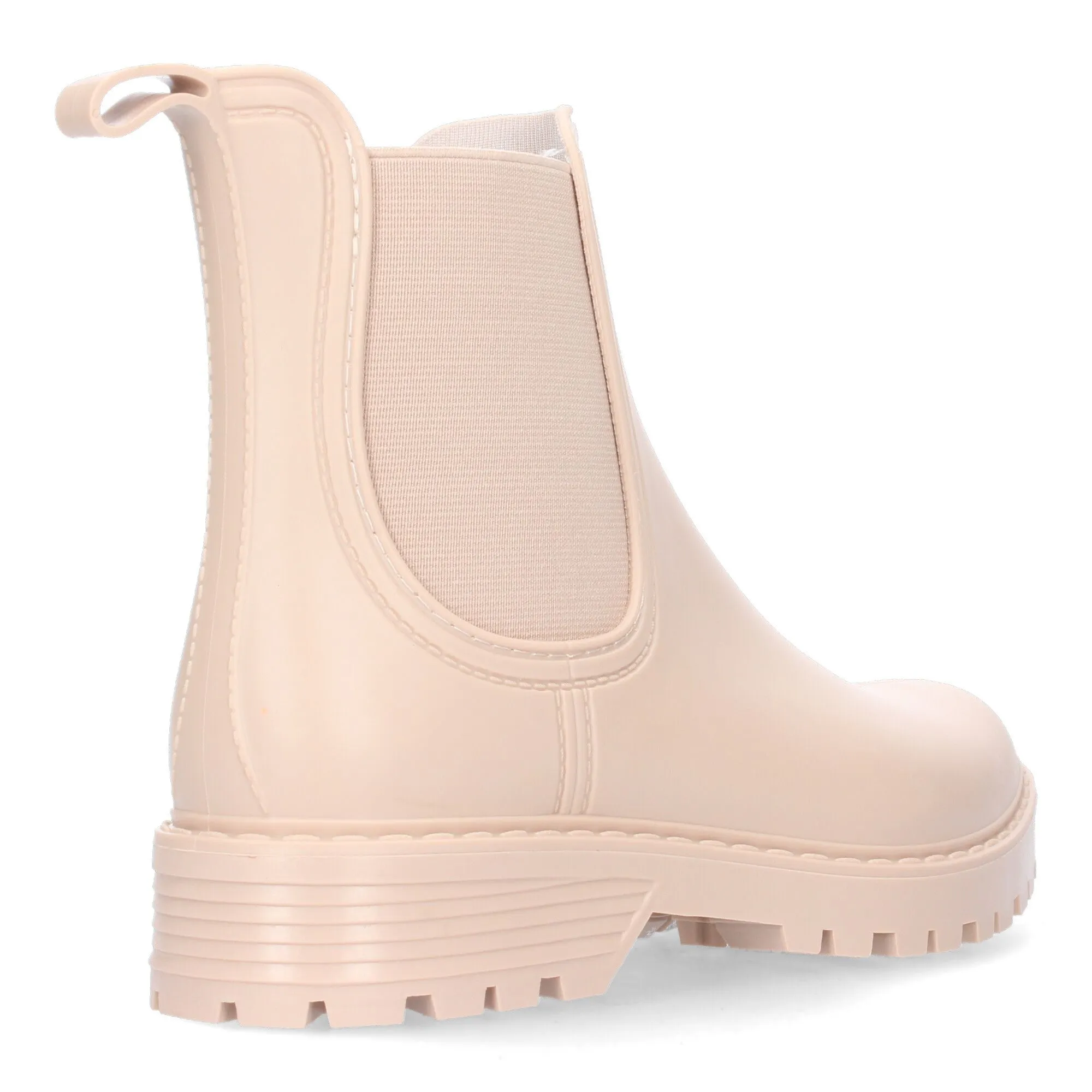 Botines cómods planos para mujer color beige 906
