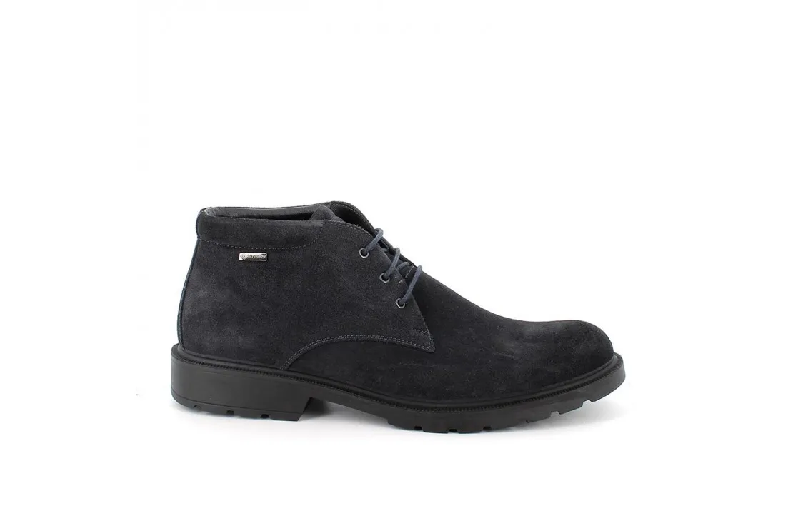 BOTINES DE CABALLERO  GORETEX DE PIEL AZUL OSCURO 4602611 IGI&CO