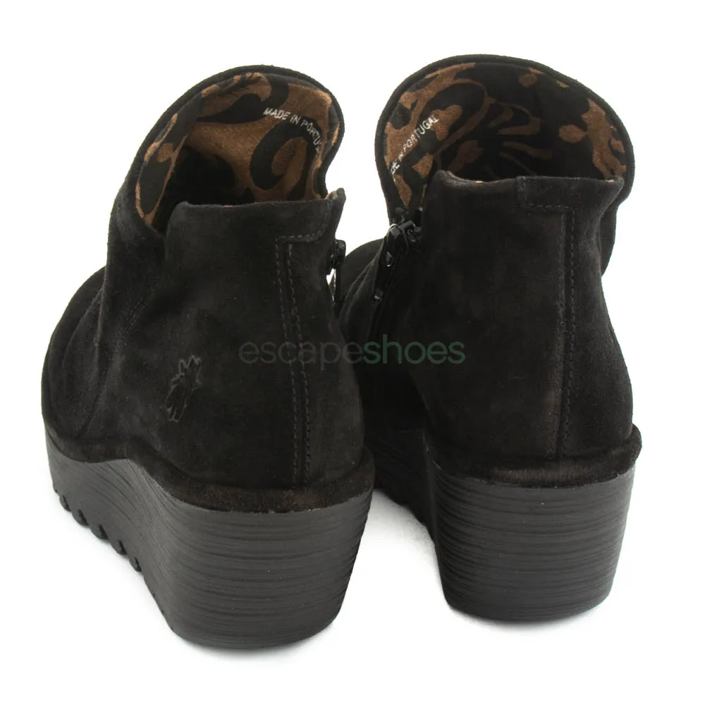 Botins FLY LONDON Yellow Yip Oil Suede Black P500505000