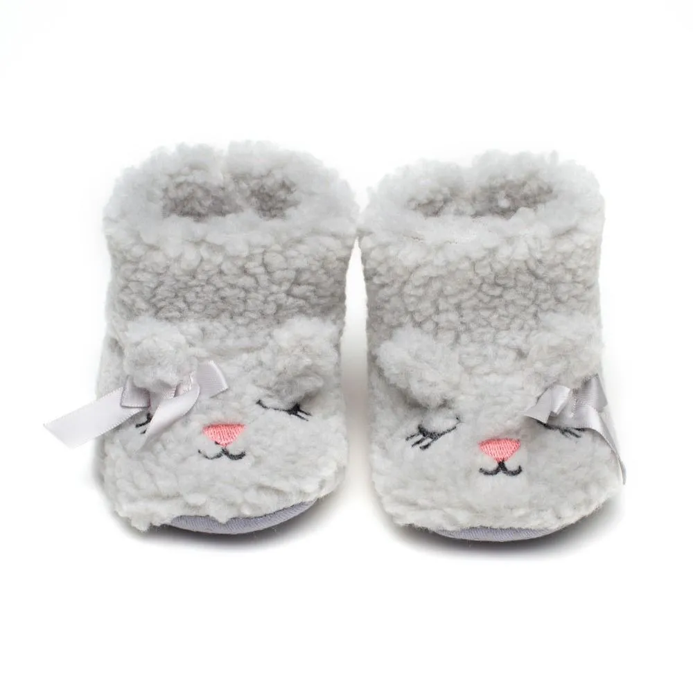 Botitas Bebe Gris Modelo Rabbit