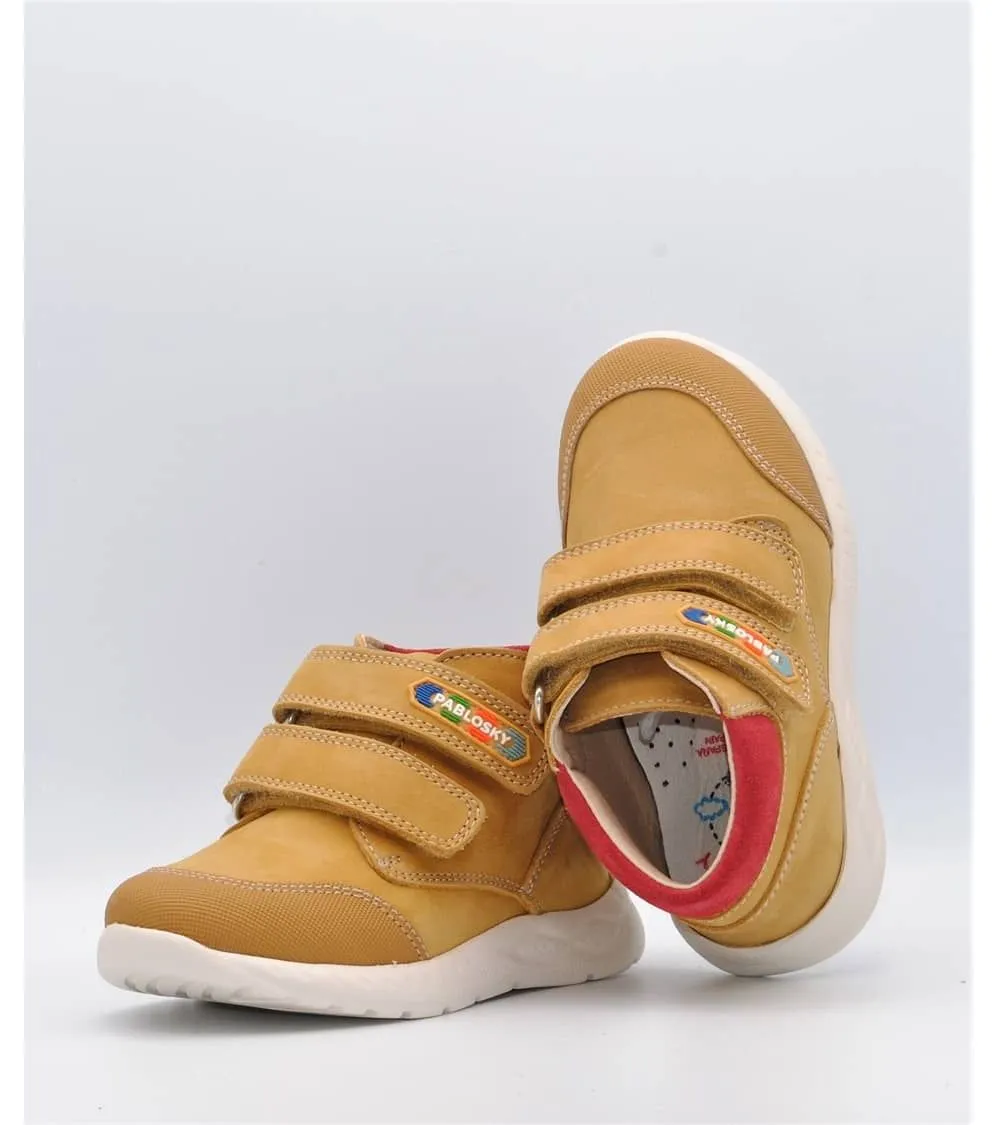 BOTÍN PABLOSKY NIÑO DOBLE VELCRO MOSTAZA 022880