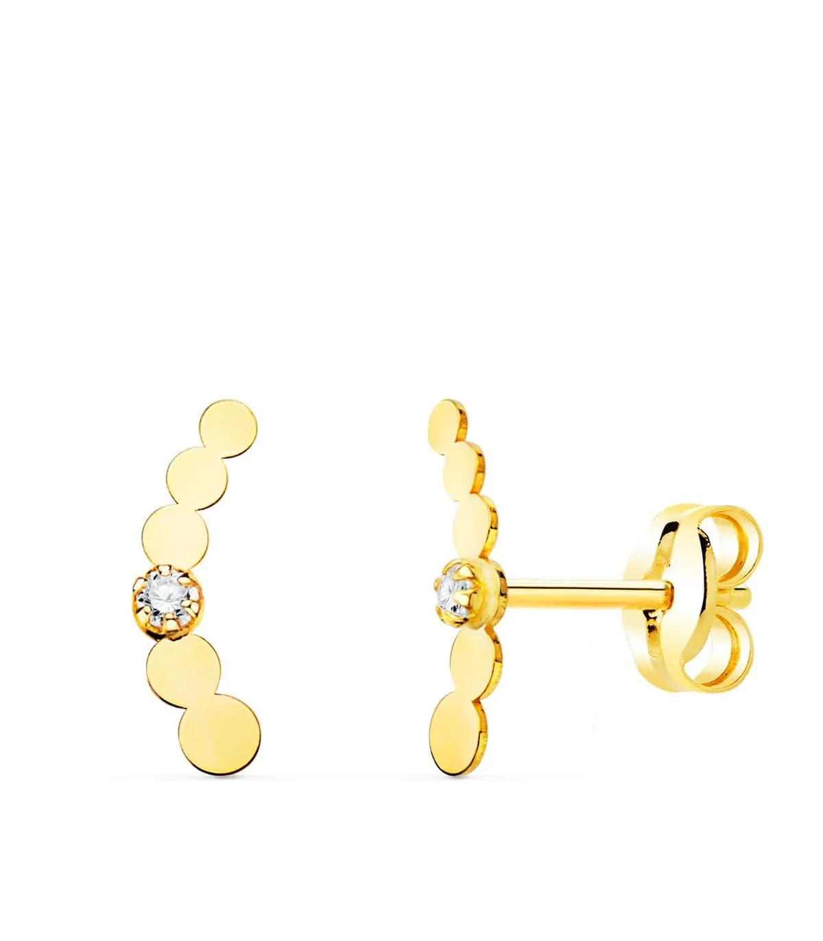 Boucles d'oreilles Petit Cercles Or 18K