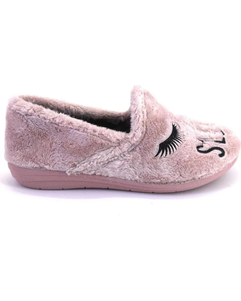 Calzado de casa OTRAS MARCAS  de Mujer LARO GEMA141 ZAPATILLAS DE CASA DE MUJER  ROSA