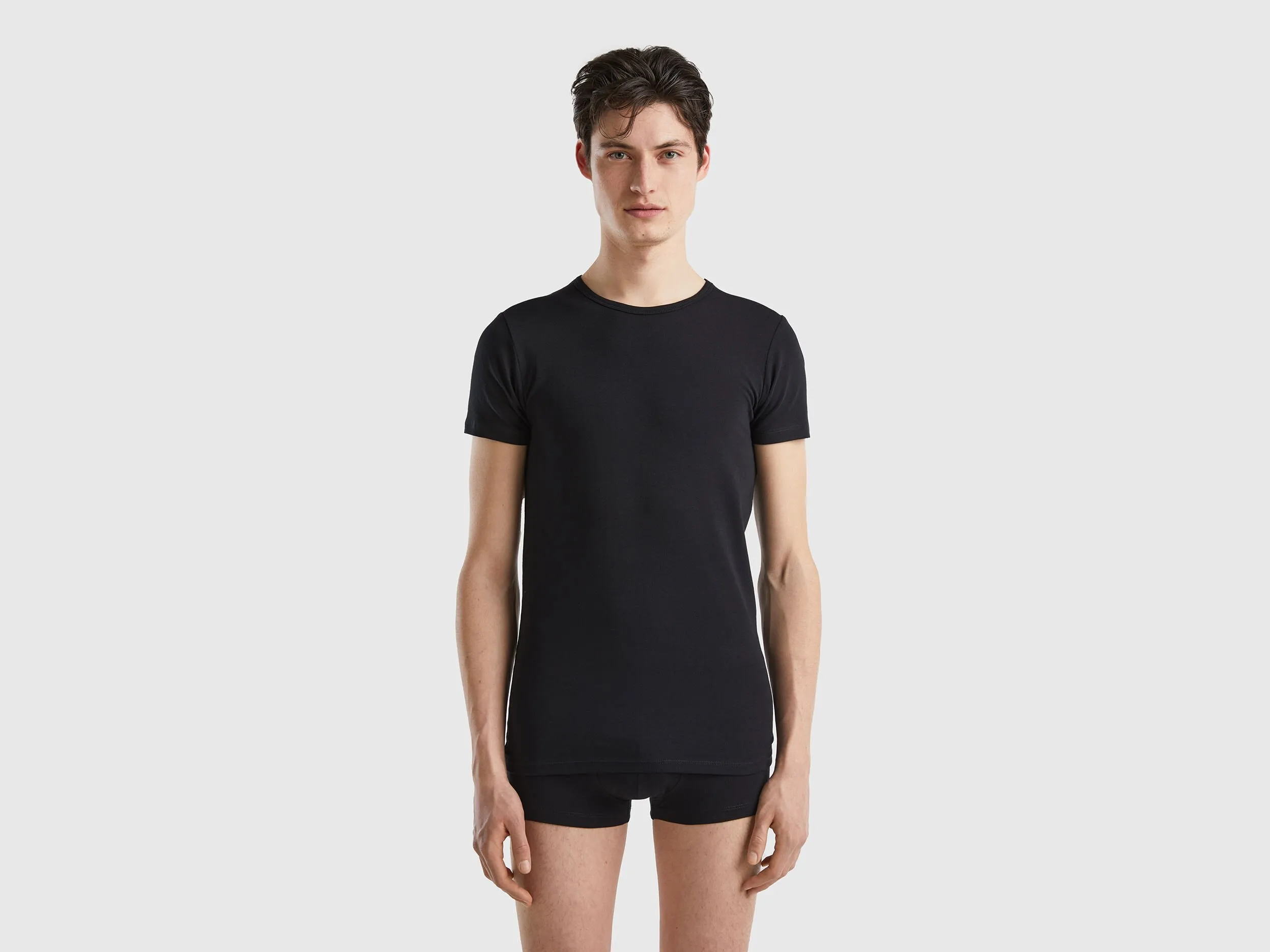 Camiseta de algodón orgánico elástico