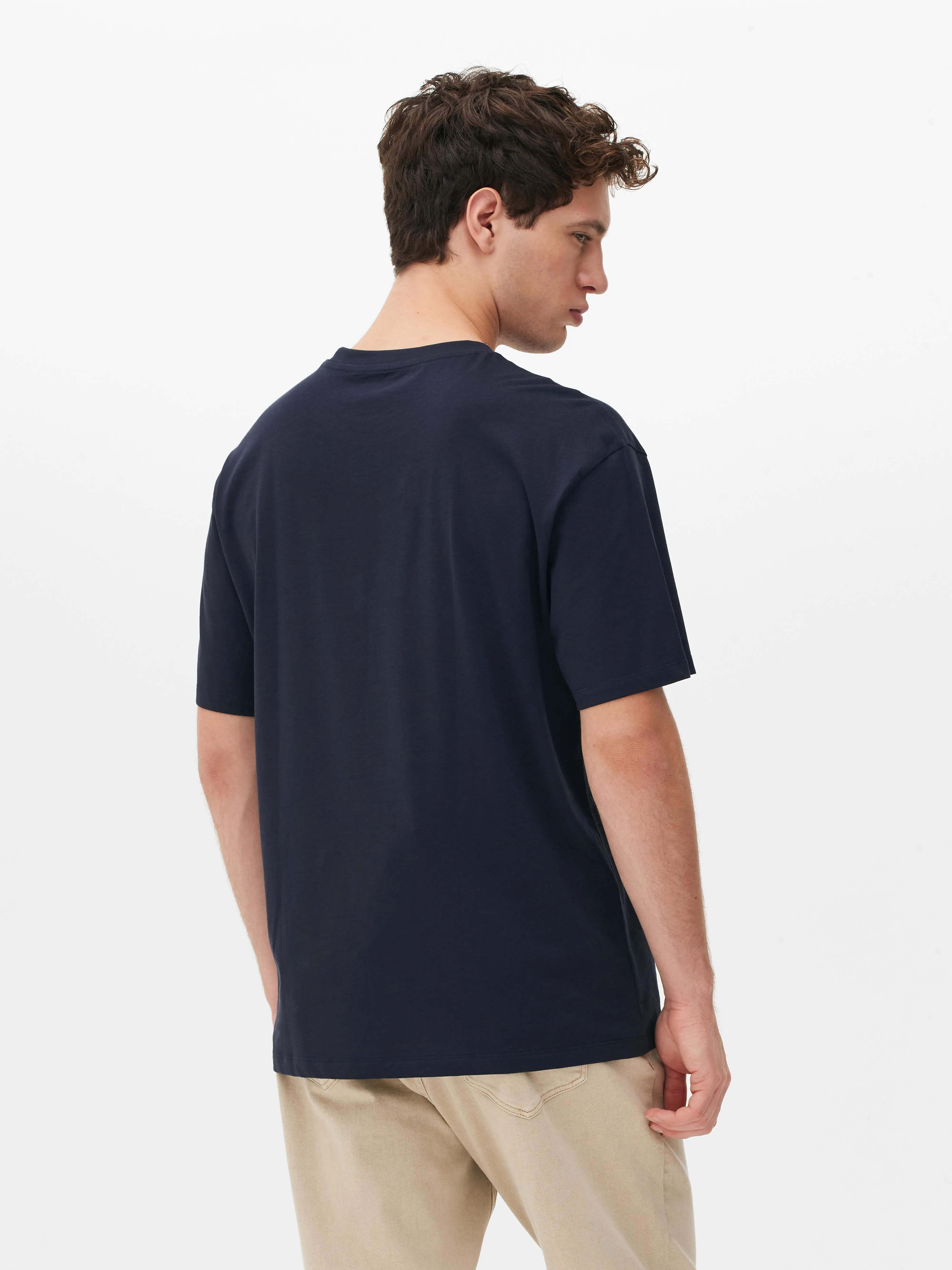 Camiseta de algodón holgada
