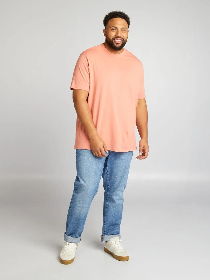 CAMISETA DE ALGODóN PURO  NARANJA