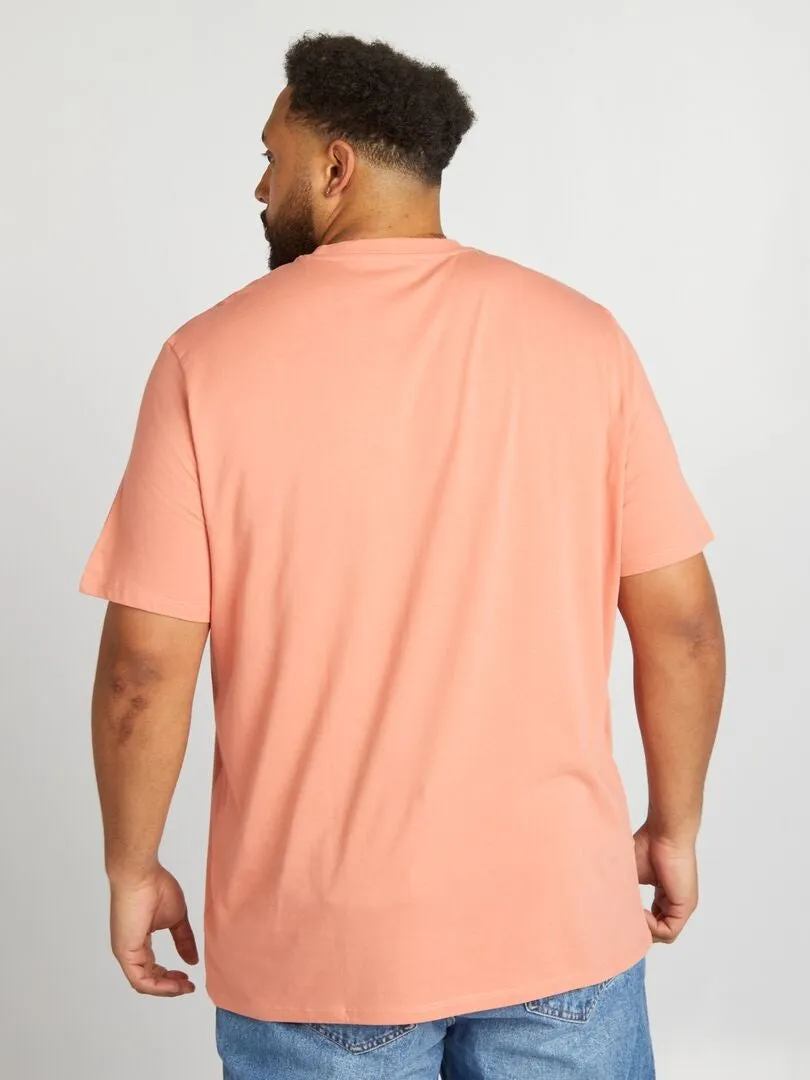 CAMISETA DE ALGODóN PURO  NARANJA