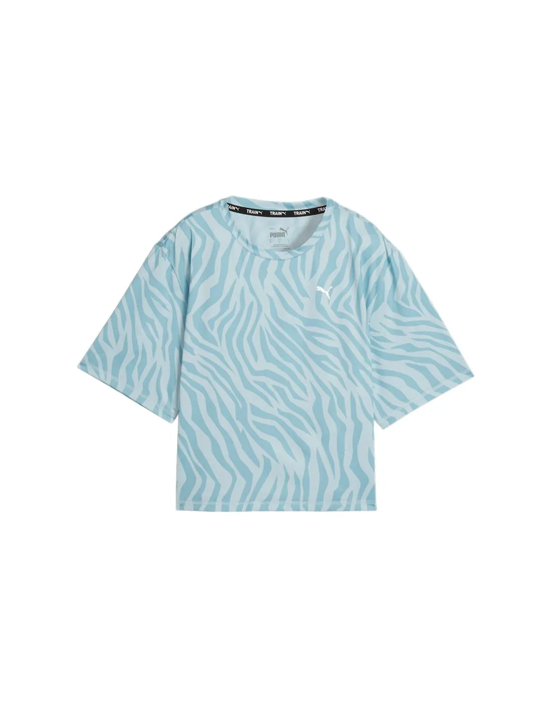 Camiseta de Fitness Puma Train Favorite AOP C Turquesa Mujer